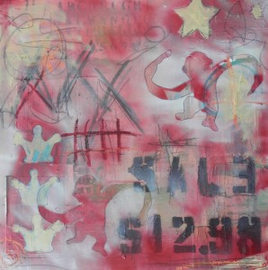 Sale 12.98, Lorette C. Luzajic, 24x24", mixed media on gallery canvas. $450.