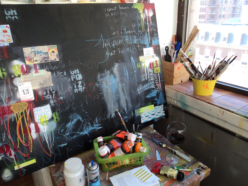 Lorette's studio.